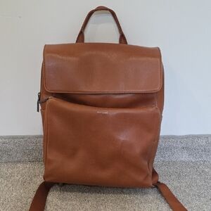 Women's Tan Leather Backpack - Matt&Natt